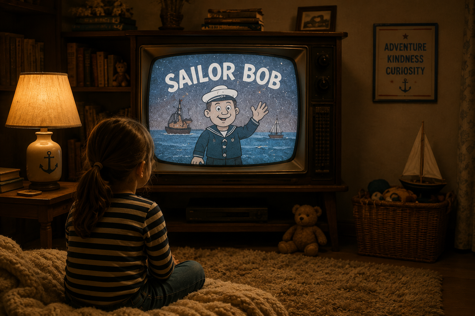 Watching Sailor Bob on TV - a childhood memory that inspired Project Candor's nautical theme